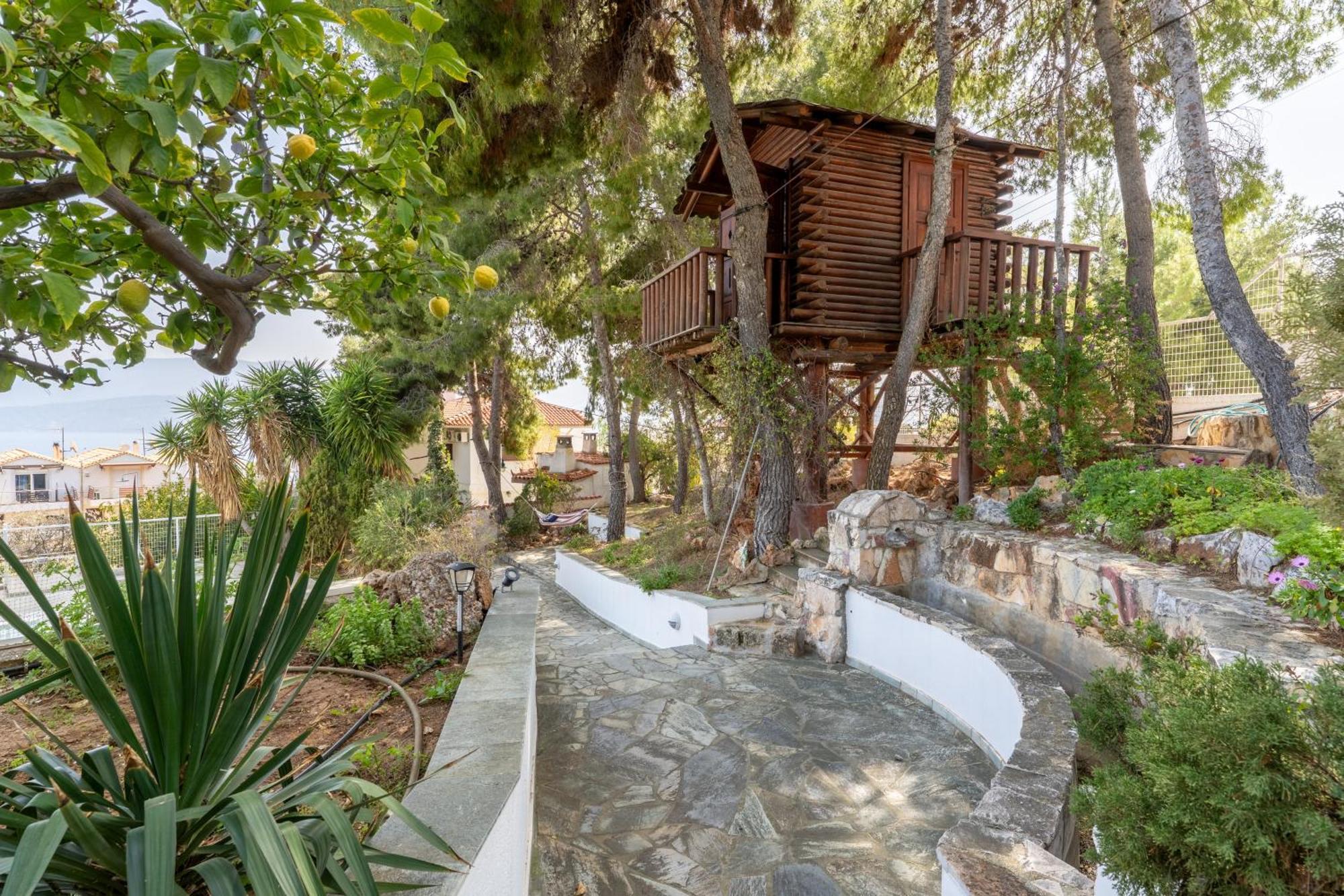 The House Of Gratitude - Poolside Retreat Villa Loutra Oraias Elenis Exterior photo